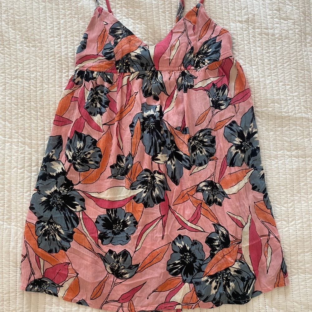 Open tie back dress